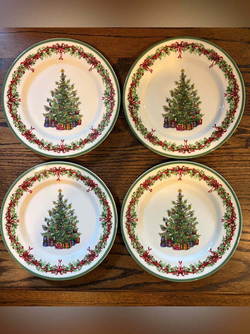 Christopher Radko Dessert Plates ~ Set/4